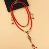 Retro Tibetan back necklace Long medium crossbody chain Sweater chain Multi-purpose accessories women