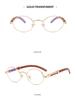 Luxury Brand Designer Glasses Man Retro Classic Round Oval Sunglasses Men Travel Wooden Shades Lentes  Hombre Oculos