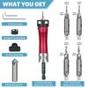 ABBP-Countersink Drill Bits Set- Screwdriver Bits Included, 2.8/3.2/3.5/4.0Mm Drilling Diameters& 8/10 Mm Counter Sink Sizes Dia