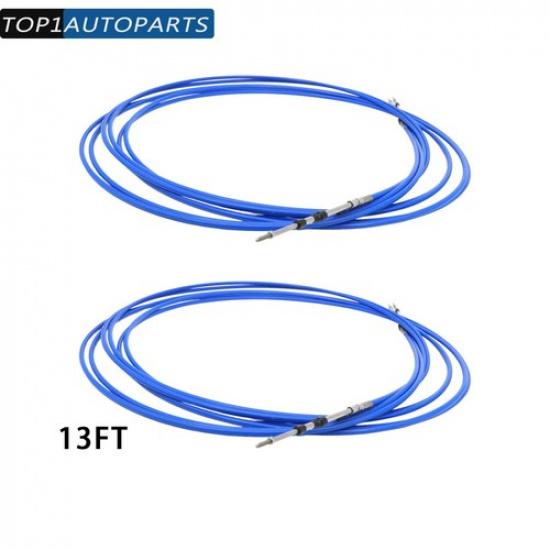 Marine Throttle Shift Remote Control Box Cable 3 2PCS 13FT For Yamaha Outboard