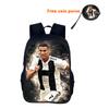 Zaino Scolastico Ronaldo Borsa Sportiva per la Scuola Zaino CR Mochila Zaino Studente Stella del Calcio per Ragazzi Ragazze Miglior Regalo