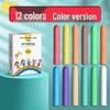 Large Dustless Erasable Chalk Set - Water-Soluble, Colored & White for Teachers & Kids