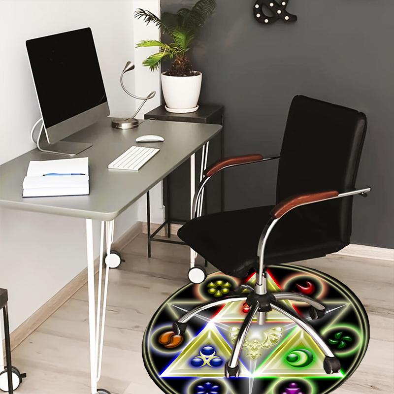 

1pc Sacred Geometry Mandala Round carpet, Made of Polyester,Perfect for Decorating Office Chairs, Living Rooms,fplt098 80cm by 80cm