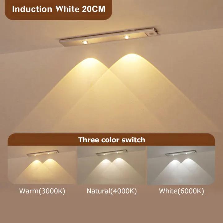 Cat Eye Cabinet Lights Motion Sensor Lights 3 Colors Adjust Brightness  LED Lights Decorate For Kitchen Room Aisle Table Lamp