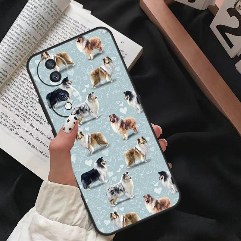 Cartoon Border Collie For Honor Magic 8 Pro 6 5 7 Lite Case For Honor 200 400 50 70 90 X8b X9a X9b X9c X9d Win RT