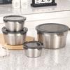201 Stainless Steel Fresh Keeping Box with Lid Lunch Box  for Kitchen Refrigerator