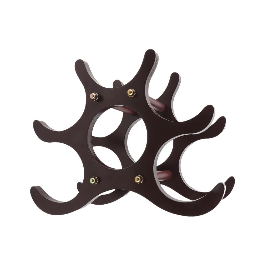 Wooden Wine Holder Stand Freestanding Design Bottle Wine Rack Wine Storage Rack Bar Countertop
