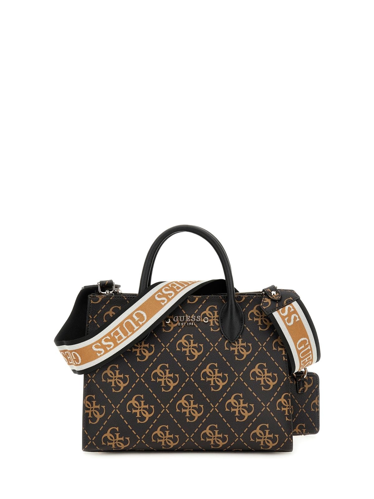 

Сумка через плечо Guess Rea High Brown Logo SG896306