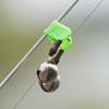 100Pcs Loud Alarm Fishing Rod Indicator Alarm Fishing Rod Bell Rod Clamp Twin Bells Outdoor Fishing Accessories Tools
