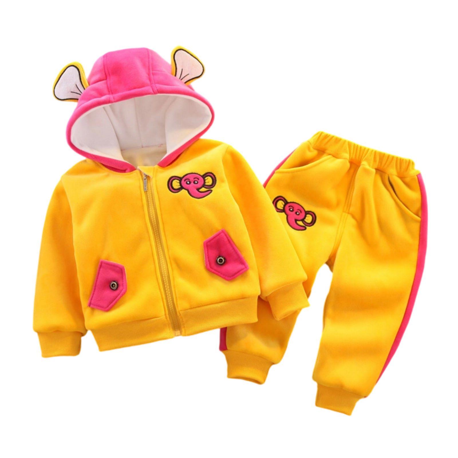 

Детский повседневный комплект с длинным рукавом, удобные наряды для повседневной носки 120 жёлтый