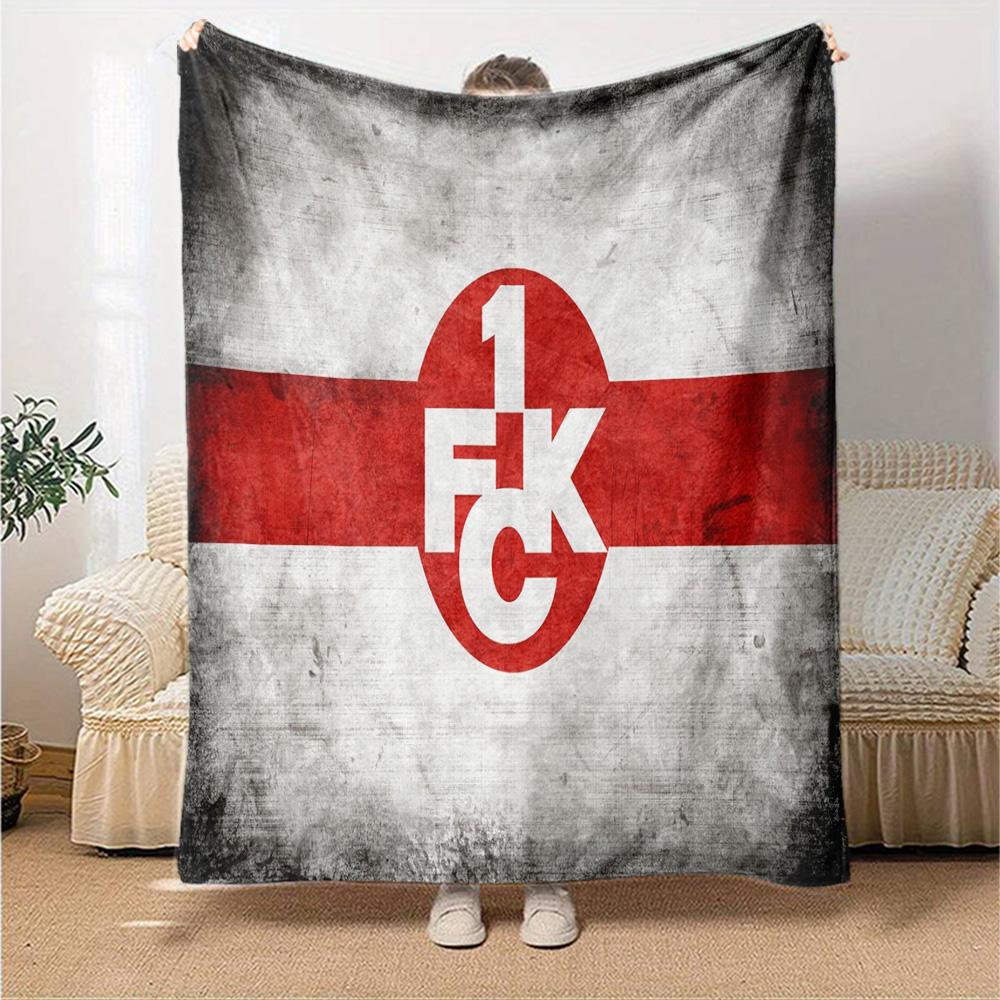 Kaisers-lautern Football Club Flannel Blanket, Soft Polyester, Modern Design, All-Season for Camping, Travel, Gifts for holidays or birthdays
