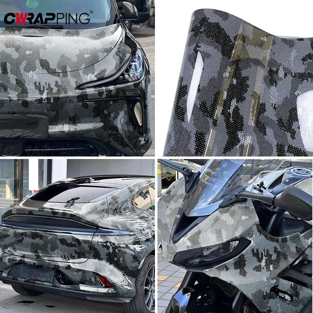 Autocolante Auto Folie Wrap Vinil Vehicule Autocolante Impermeabile PET Folie Camuflaj Schimbare Culoare pentru Motocicletă Accesorii Auto