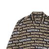 Balenciaga All Over Logo Collared Long Sleeve Shirt 681812TRLJ31094