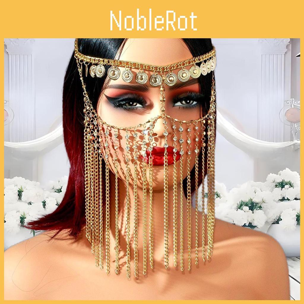 Fashion Headpiece With Water Drill Chain Tassel Fringe For Women