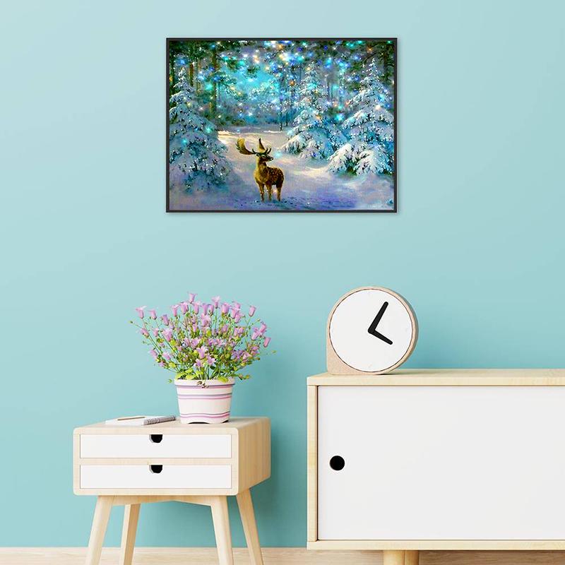 5D DIY Diamond Painting "Animal Deer" Embroidery Cross Stitch Full Rhinestone Decor