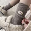 Ladies Autumn and Winter Thickened Warm Cloth Standard Dachshund Dog Wool Drum Pile Socks