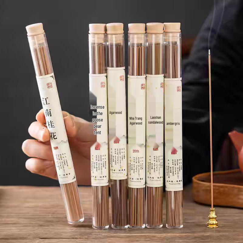 Pure Pine Cone Scented Incense: Natural Goose Pear, Woody Aroma, Sleep Aid, Long-lasting Burner Censer