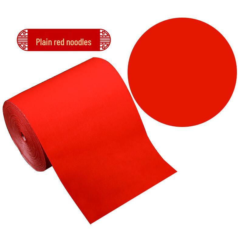 Thick Red Xuan Paper Blank Calligraphy Scroll