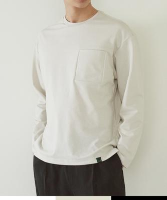 210EDIT Dressed Tee Round Neck Long Sleeve T-Shirt_Ze3Ts113