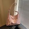 Casual underarm bag women's bag new simple tote bag solid color versatile shoulder messenger bag