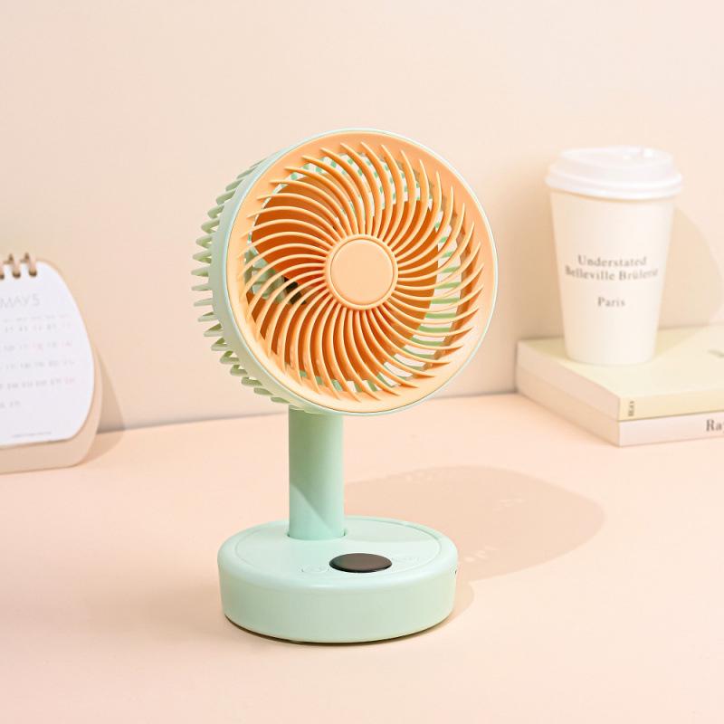 

USB Rechargeable Desktop Fan with LED Display for Dorms and Offices 128*114*221 mm