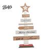 Handmade Xmas Table Centerpieces Christmas Tree Ornament, Wooden Letter Sign Decorative Ornaments Compact Stable Party Supplies for Holiday Home Decor