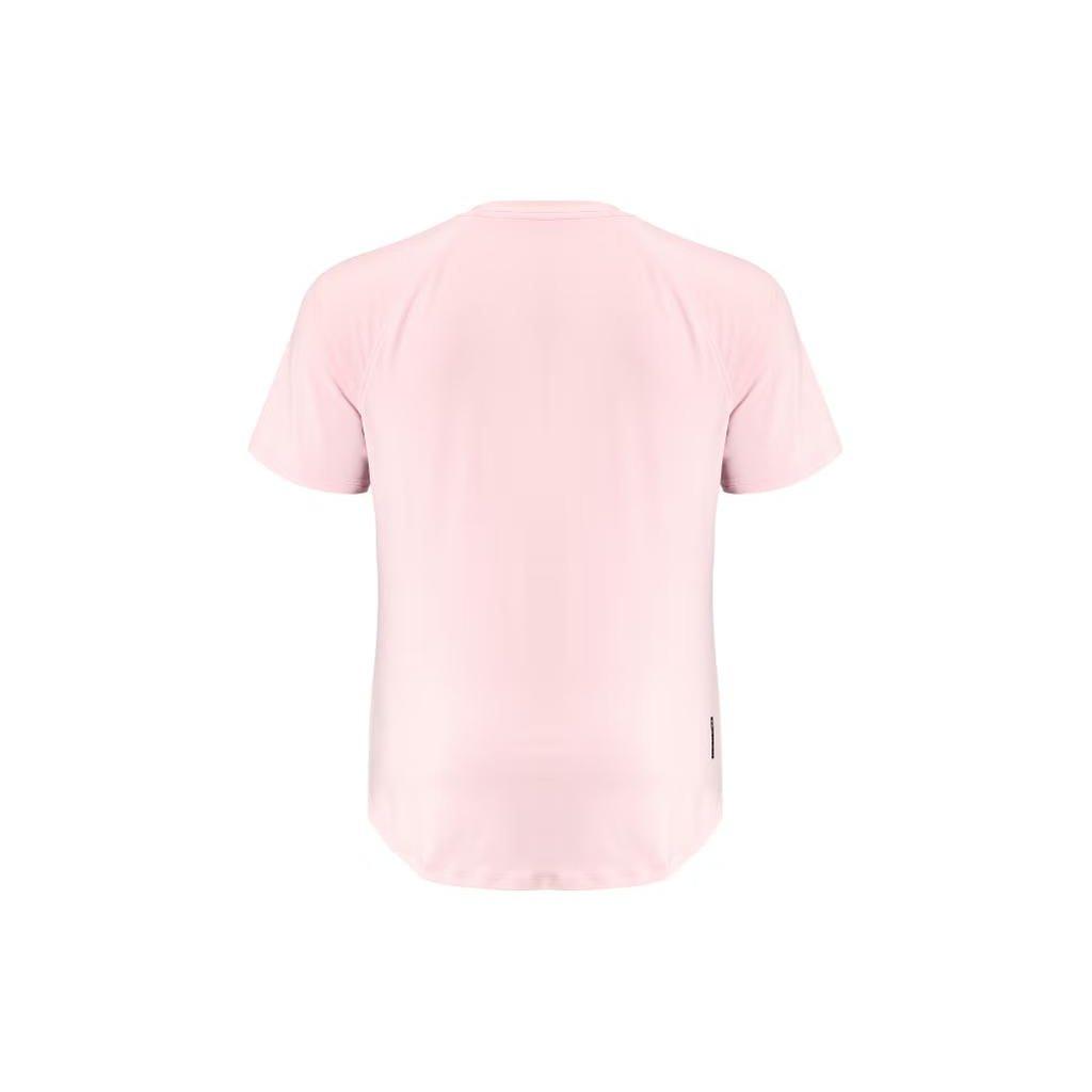 Under Armour Solid Color Fitness Training Crew Neck Slim Fit Short Sleeve T-Shirt Women Tops Pink 1368178-676
