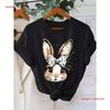 Cute Rabbit Top Unisexs Comfortable Versatile T Shirt Vintage Streetwear Graphic Fashion Stylish Homme Breathable Unisex
