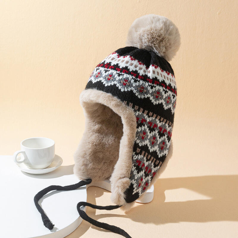 The Cap Angora Drop Knit Bonnet Hat C4 Ivory C4 Ivory