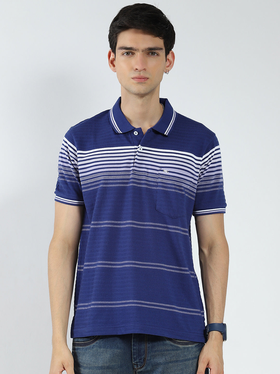 Monte Carlo Men Regular Fit Blue Tshirt M синий