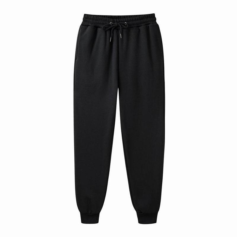 Herrebukser Sportsbukser Fitness Solid Børstet Casual Bukser