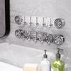 Hidden Design Rotating Suction Cup Hooks Transparent Door Hooks Hanger  Kitchen Supplies