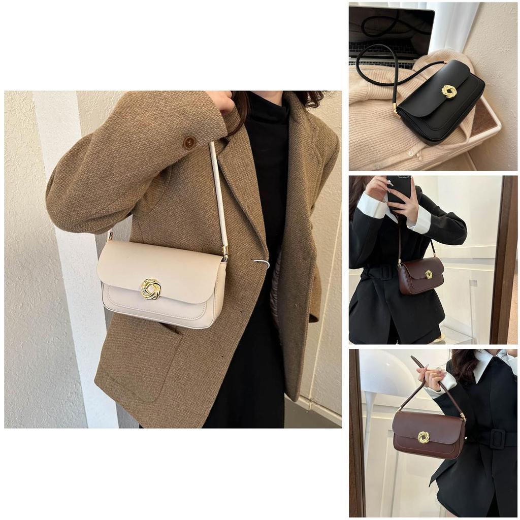 Small Retro Shoulder Bag 2023 Winter New Fashion Street Style Crossbody Bag