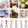 1set Piping Bags and Tips Set Cake DIY Decorating Kit with Stainless Steel Nozzle Reusable Silicone Pastry Cake Decorating Tools