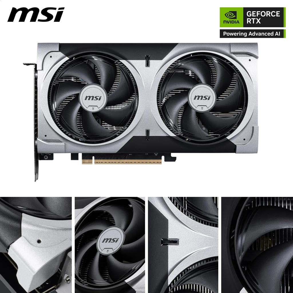 MSI GeForce RTX 5060 Ti 8G VENTUS 2X OC PLUS Graphics Card VD9140