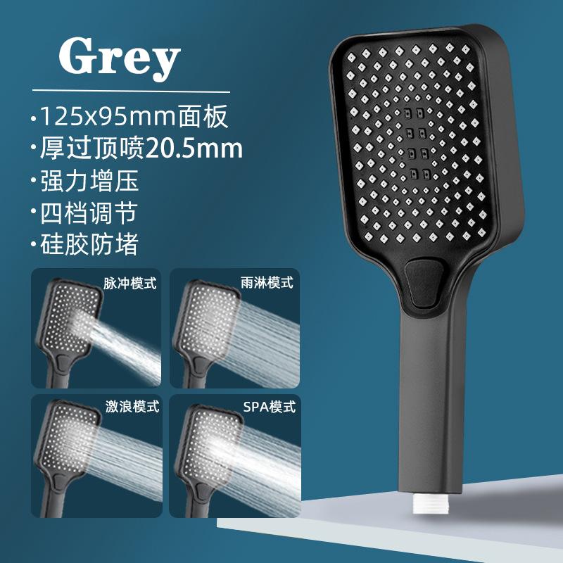 12 Inches Big Panel Large Flow Ceiling Mounted Supercharge Shower Head Set 3 Modes High Pressure Abs Rainfall Bathroom Shower