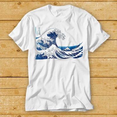 230 Gsm 100% Bavlna Velká vlna u Kanagawy Pod vlnou Tričko Ramen Národní galerie Victoria Umění Retro Vtipné Dárkové Tričko 2229
