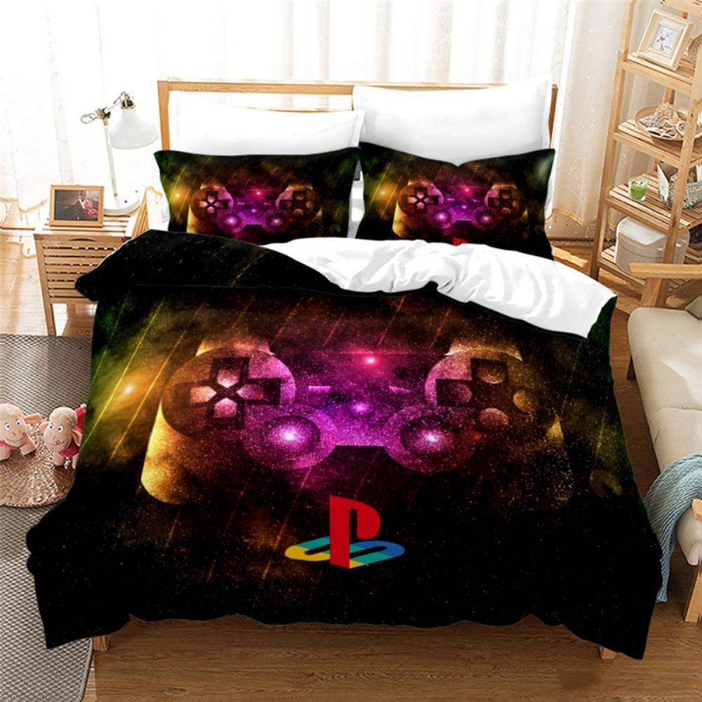 Gamepad Digital Printing Bedding Four-Piece Set Three-Piece Set Bed Sheet Quilt Cover