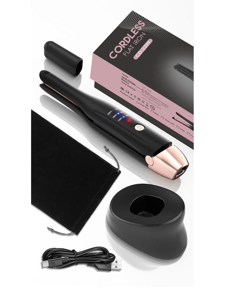 Portable Dual-Use Wireless Hair Straightener with Japanese and Korean Design