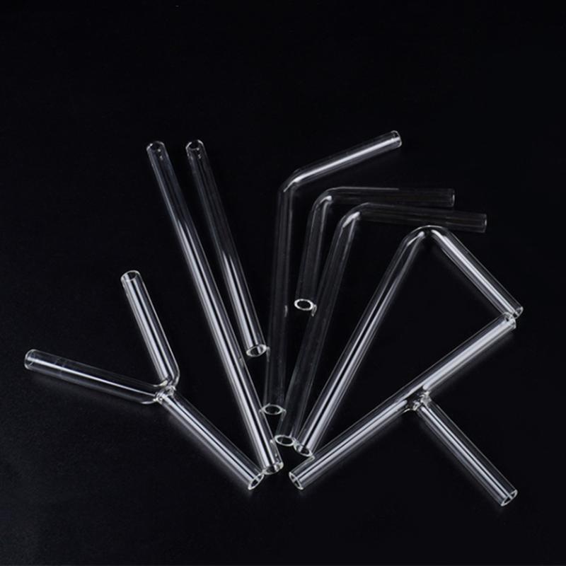2Pcs/Lot Straight/L/Y/T Type Diameter 7mm Glass Delivery Tube, Connecting Pipe, Gas-guide Tube For Lab