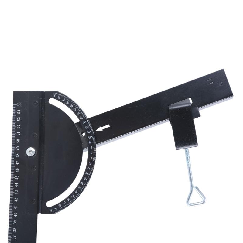 Woodworking Ruler,Precisions Pocket Ruler Metal Slide Rule Woodworking Tool T Square Protractor Angles Finders