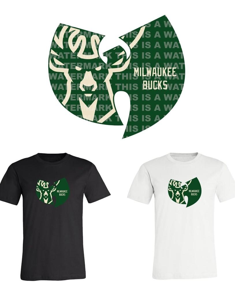

Milwaukee Bucks Wu Tang NBA Team logo shirt Unisex T-Shirt XXXXL