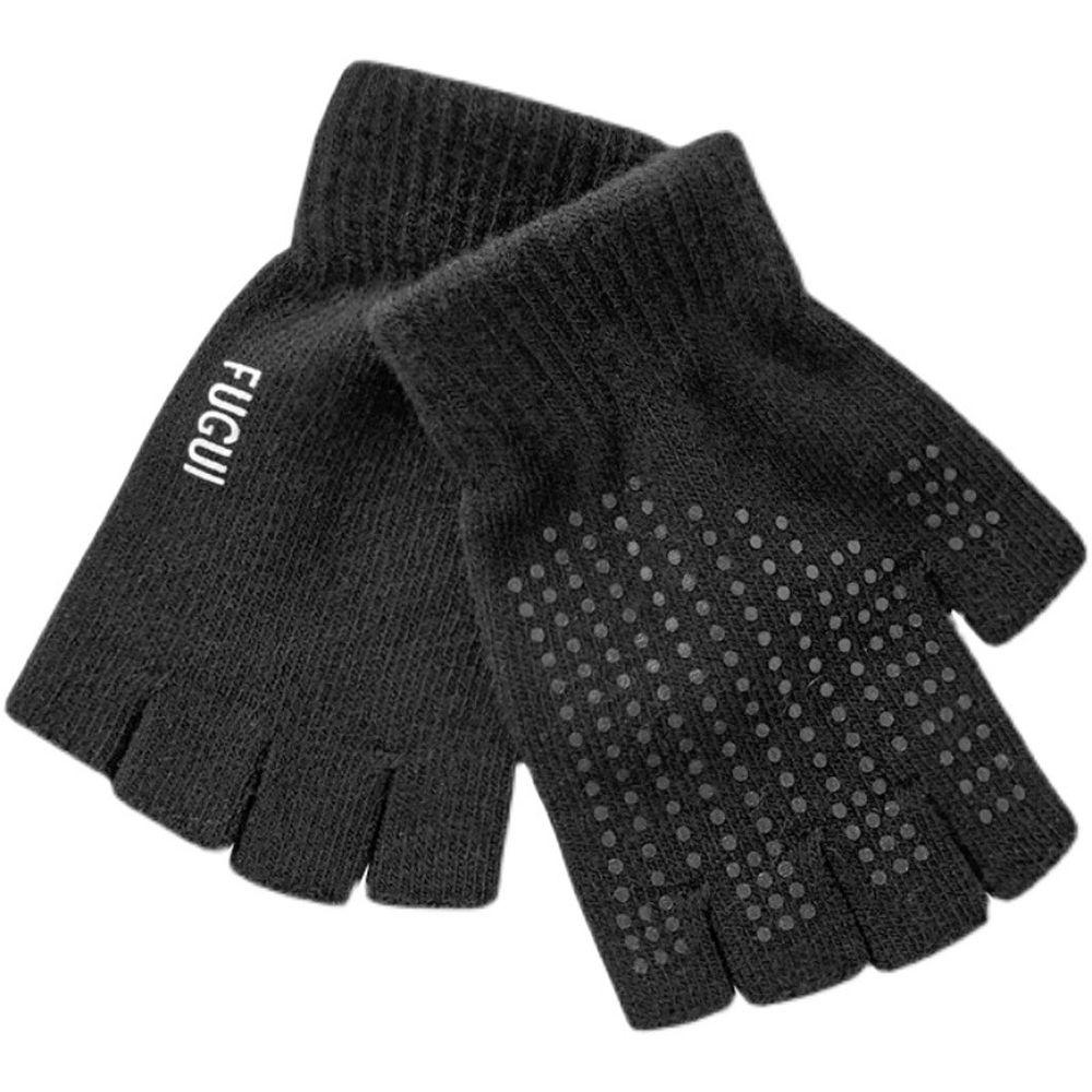 Two Finger Unisex Short Half Finger Driving Mittens Cycling Gloves Man Gloves  Mittens