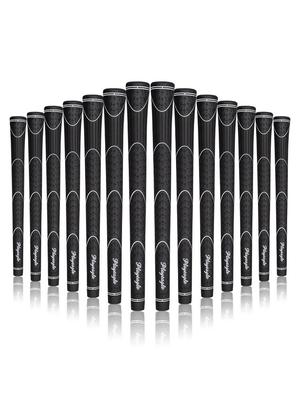 Unisex Schwarze Vollgummi-Golfschlägergriffe - Rutschfest & Stoßdämpfend für Eisen & Hölzer
