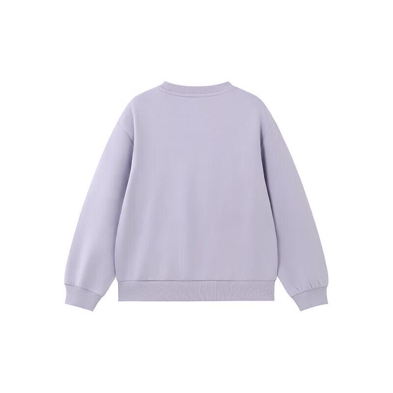 YEEHOO Girls' Solid Color Round Neck Sweatshirt
