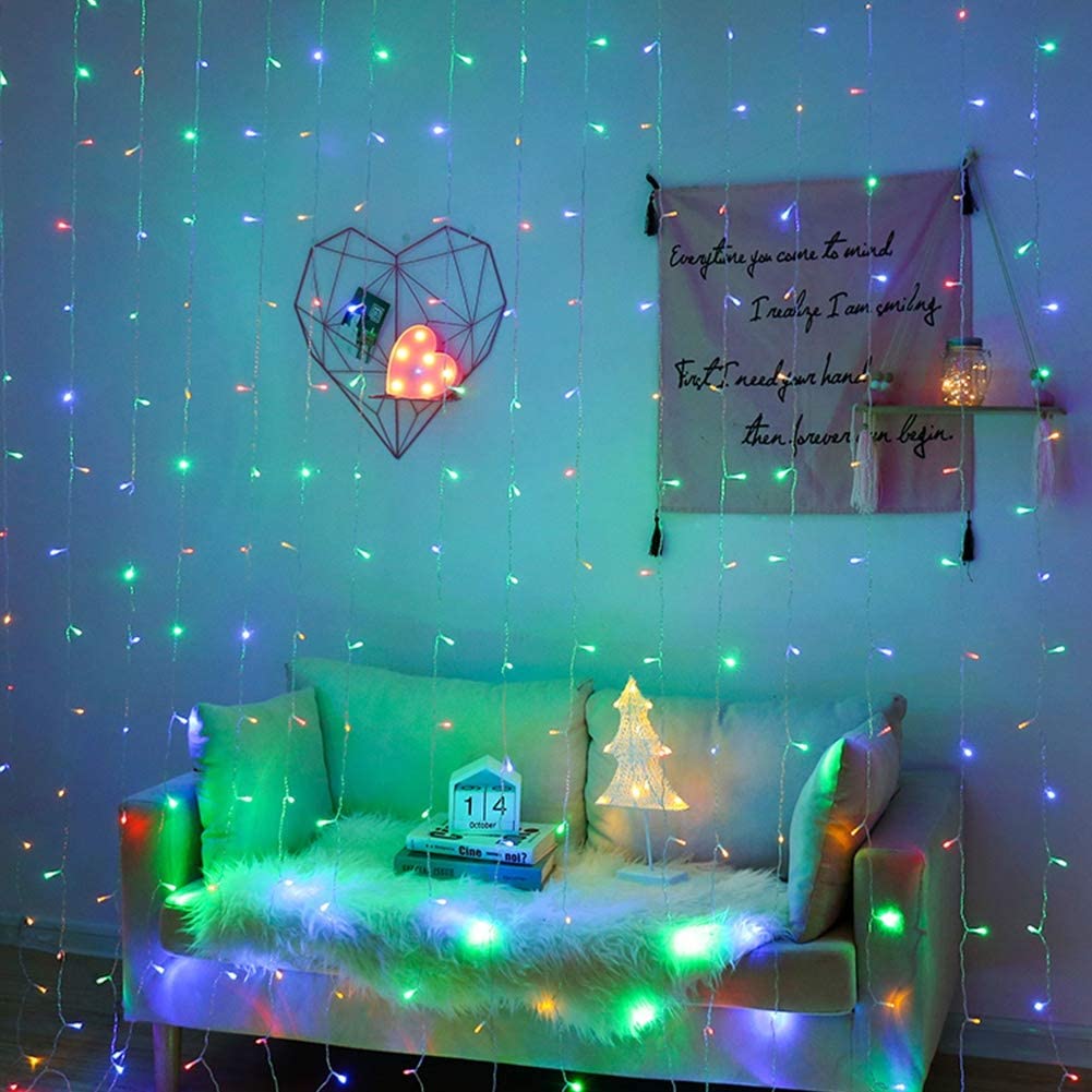 

Шторы для спальни, рождественские украшения для дома, светодиодные гирлянды, гирлянда, фея, сосулька, занавески, огни 3 м*1/2 м, питание от розетки Steday ON&3MX1M 150LEDs&US PLUG