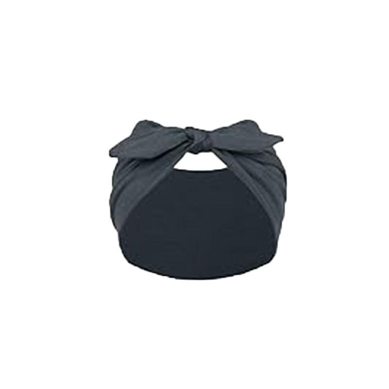 Knotted Rabbit Solid Color Elastic Ear Bow Headband Yoga Sports Headband Sweat-absorbent Antiperspirant Elastic Headdress