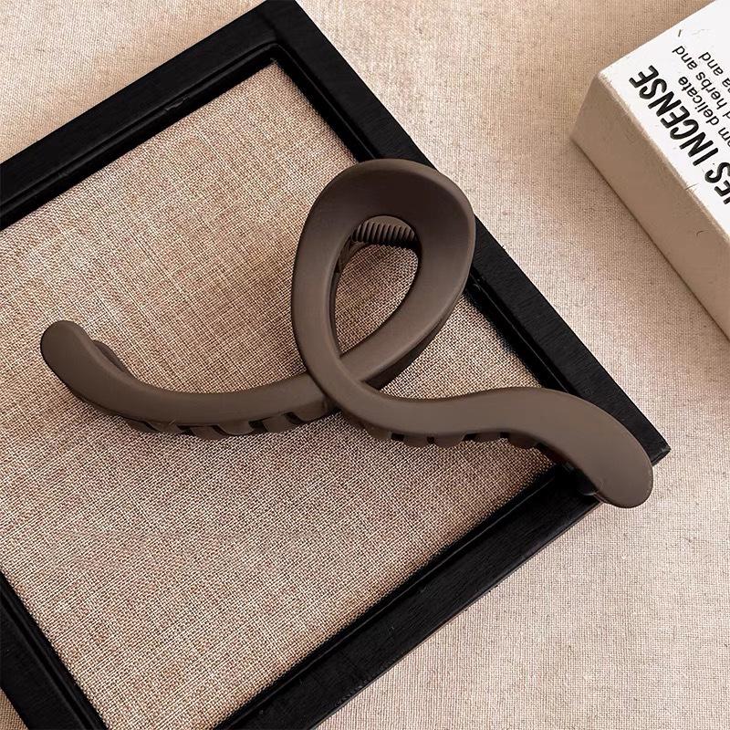 Polka Dot Frangipani Claw Clip - Elegant Half-Up Hair Accessory