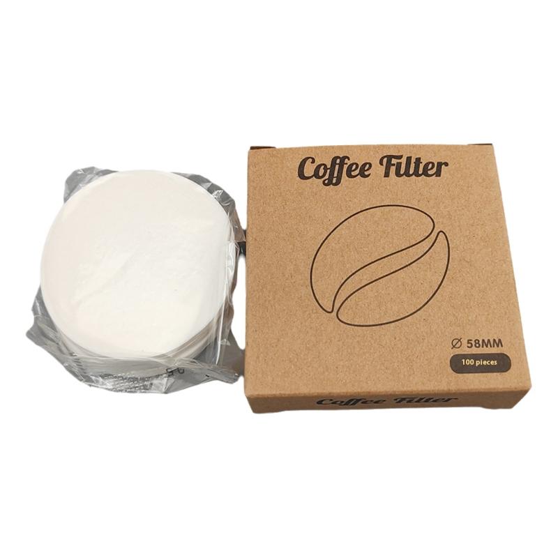 100 ks Papírové filtry na espresso 51/53/58 mm Puková síťka Pro kávovary s portafiltrem Delonghi Breville Nástroje Kávový filtrační papír
