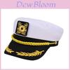 Marine Sailor Cap With Embroidered Brim For Summer Beach Party Fashion Accessory